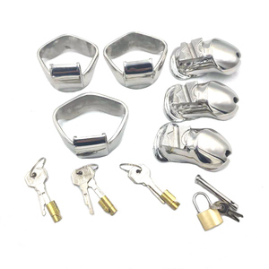 Male Chastity Device Stainless Steel Cock Ring Cage Men <strong>Penis</strong> Cages Toy Devices <strong>Sex</strong> Products <strong>for</strong> Adults - Product Image 6