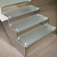 Panneaux de verre trempé sans cadre en verre de sécurité laminé pour garde-corps d'escalier, balustrade d'escalier, résistant aux chocs, PVB