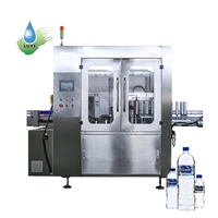 Machine d'étiquetage linéaire à colle thermofusible haute vitesse pour petites bouteilles rondes, lignes d'eau et de boissons