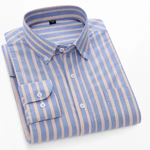 OEM/ODM camisas de vestir para男士衬衫新款设计长袖连衣裙男士衬衫高品质男士衬衫
