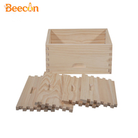 Beecon 10-Rahmen Australien Volltiefen-Bienenstock BADB-1 Unmontiert Neu aus NZ-Kiefer für Bienenzuchtbetriebe 1 Jahr Garantie