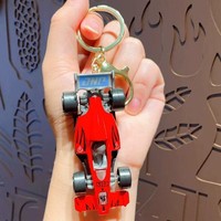 Porte-clés moto dessin animé créatif et cool, mini jouet pour enfants, petite voiture, sac à dos, petit cadeau, vente en gros PVC