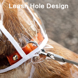 Ropa impermeable para perros Chubasquero transparente para mascotas Equipo de lluvia estilo Poncho con sombrero Lluvia - Product Image 5