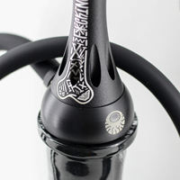 Chicha Moderne de Luxe Unique au Design Traditionnel Marque d'Usine Narguilé de Haute Qualité avec Tuyau en Verre Laqué