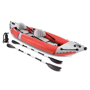 Kayak gonflable personnalisé pour 2 personnes, canoë étanche et kayak adapté à la pêche, au rafting, à la course aquatique, aux sports de plein air