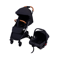 Poussette bébé 2 en 1 Poussette de voyage à 4 roues pour bébé de 1 à 3 ans avec siège auto inclus