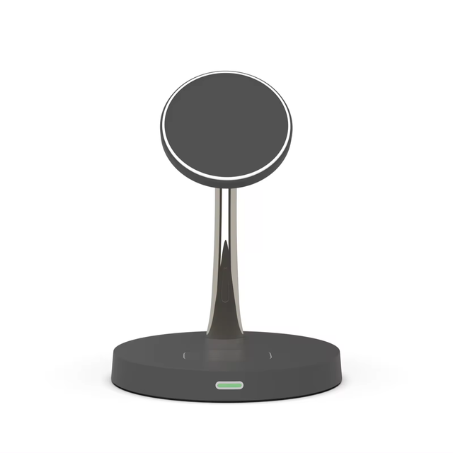 2 in 1 Wireless Charger Mobile Phone Holder Stand 15W Power Bank Station for iphone 15 14 13 Pro Max Custom Logo 2024 New Trend