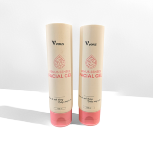 Tube cosmétique vide personnalisé en PE blanc de 80 ml, 100 ml, 120 ml, tube souple à presser pour soins de la peau avec bouchon coréen à clapet - Product Image 1