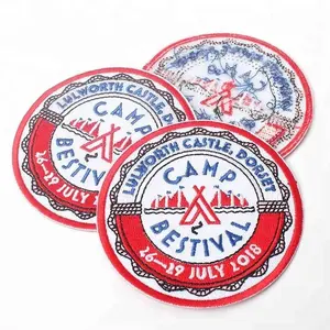 Logo Clothing Appliques Laser Cut Embroidered Patches with Iron on Backing Cheap Custom Club Fabric Eco-friendly Support Denim