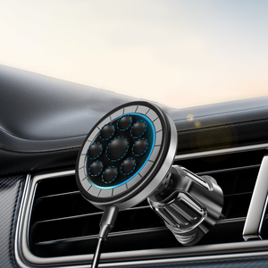 2025 support de téléphone portable pour <span class=keywords><strong>voiture</strong></span> support de téléphone évent 15W charge rapide <span class=keywords><strong>chargeur</strong></span> de <span class=keywords><strong>voiture</strong></span> sans fil magnétique pour iPhone <span class=keywords><strong>MagSafe</strong></span> - Product Image 2