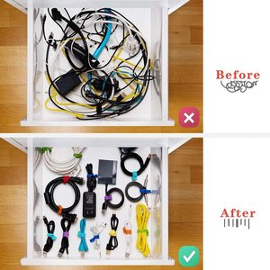19cm Silicone Magnetic Cable <b>Clip</b> <b>Ties</b> for Holding Cable Wire Cord to Fridge Home Car - Product Image 6