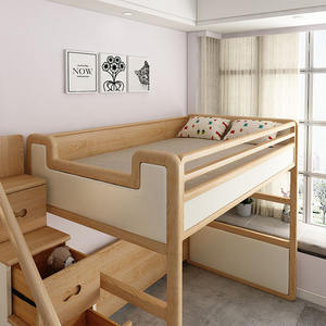 Cama Alta Tipo Litera de Tamaño Completo para Niños con Escritorio, Muebles de Dormitorio, Gran Venta - Product Image 3