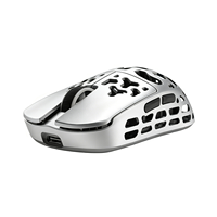 Souris personnalisée en alliage magnésium-aluminium MTV7, souris creuse légère PAW3950 42000 DPI, souris de jeu double 8 kHz OEM/ODM