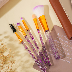 Juego de 5 <span class=keywords><strong>Brochas</strong></span> de Maquillaje con Cristales Brillantes, <span class=keywords><strong>Brochas</strong></span> Profesionales <span class=keywords><strong>para</strong></span> Corrector, Sombra de <span class=keywords><strong>Ojos</strong></span>, Delineador, Rubor <span class=keywords><strong>y</strong></span> Labios - Product Image 5