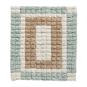 Luxury Pure Cotton Tufted Floral Eco-Friendly Bath <b>Mats</b> Long Durable Bathroom <b>Floor</b> <b>Mat</b> Machine Made ITHL - Product Image 1