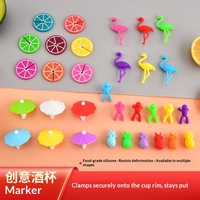 Marqueur de verre en silicone pour bar - Design créatif, inodore, facile à nettoyer, qualité alimentaire - Accessoires de bar en gros