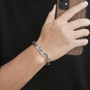 Tagor Cross-border <span class=keywords><strong>New</strong></span> Bracelet en acier inoxydable Hop Trend Men's Splicing Personality <span class=keywords><strong>Rock</strong></span> Hand Jewelry CE089 - Product Image 4