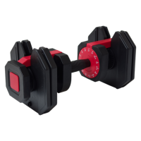 Ensemble d'haltères réglables 25 kg 55 lb avec poignée en métal, système de poids pour l'entraînement en force à domicile pour hommes et femmes