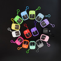 Flacon pulvérisateur de parfum rechargeable de type carte de crédit en plastique vide de 38 ml, très vendu, avec porte-clés