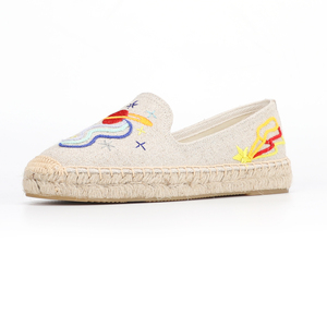 Baskets à plate-forme plate pour femmes brodées de manière exquise Chaussures de ballet de haute qualité Espadrilles personnalisées - Product Image 5