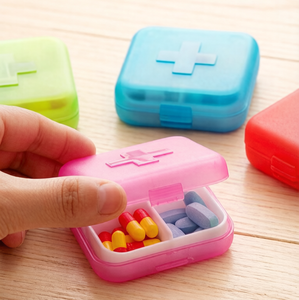 Portable Small Size Pill Organizer Plastic Case Travel Box for Pills & Jewelry, Sturdy Lightweight Plastic Container - Product Image 5