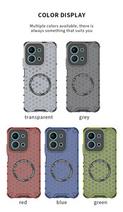 เคสโทรศัพท์ลายรังผึ้งสี่มุมเคสฝาหลังแม่เหล็กกันกระแทกสำหรับ Redmi 15C 4G - Product Image 6