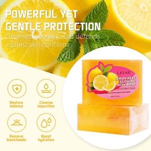 Jabón en Barra Sólido de Limón al por Mayor, Marca Privada, 200g, Blanqueador, Hidratante, Lavado Facial, Jabón de Limón Artesanal para una Piel Limpia - Product Image 4