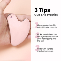 Ensemble de rouleaux de massage 2-en-1 en quartz rose et rouleau de glace pour le visage et les cernes