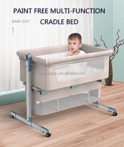 Culla Co-Sleeping Portatile Vsuch Regolabile in Altezza con Ruote, <span class=keywords><strong>Lettino</strong></span> Traspirante in Rete per Neonati - Product Image 3