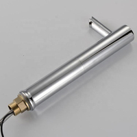 Design moderne, simple et innovant, en acier inoxydable chromé et céramique, à un seul trou, infrarouge, sans contact, automatique, à montage sur plan, pour la maison