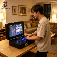 Console d'arcade rétro portable Pandora Box Saga DX2, machine de combat avec écran LCD HD et joystick professionnel