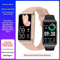 Bracelet et montre connectés à écran tactile complet de 1,47 pouces, suivi sportif, surveillance du sommeil, notification de messages, podomètre, montre pour couple