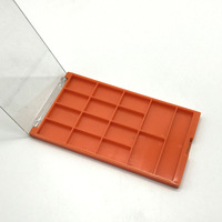 Palette de maquillage vide en plastique à 14 compartiments avec miroir, pour fards à paupières, blush et contour, idéale pour le maquillage combiné – Vente directe usine