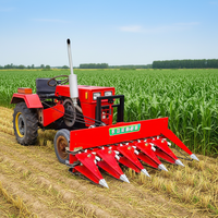 Nouvelle moissonneuse électrique automotrice à poussée manuelle petite moissonneuse de blé de riz de soja Machine de séchage Machine de découpe de cultures 4 rangées