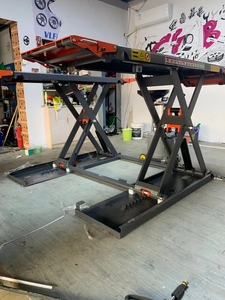 Gunting bergerak mesin angkat garasi mobil pengangkat kerekan listrik penggunaan toko otomatis seluler - Product Image 5