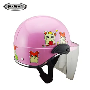 Moto Casco Motocicleta 粉红色颜色黄色女孩婴儿马达头盔为孩子摩托车