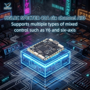 <span class=keywords><strong>Hglrc</strong></span> specter 40A <span class=keywords><strong>F722</strong></span> 6 in 1 AIO FC ICM42688P DPS310 STM32F722 16MB blackbox สำหรับ Y6 hexacopter FPV Racing Drone - Product Image 1