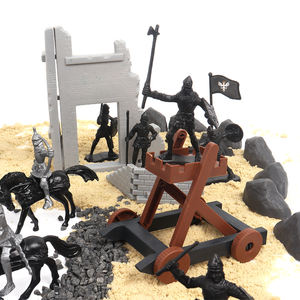 Mini-ensemble de soldats militaires anciens 71 pièces, échelle 5,5-21 cm, en plastique durable et réaliste, infanterie, chevaux, cavalerie, chariots, jouets de guerre pour - Product Image 2