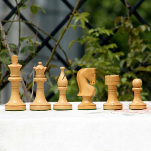 Russian Promotional Large 3.5 Inches <b>Wooden</b> Durable Luxury <b>Chess</b> Pieces for Children Handmade Unisex Playing <b>Set</b> - Product Image 1