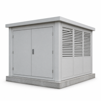 Unité de transformateur et de commutation mobile de type E-House préfabriquée en conteneur, triphasée 480V, 66KV/110KV