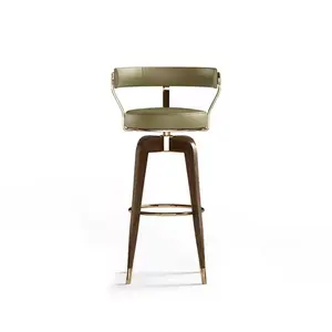 Chaise haute Idao pivotante, chaise <span class=keywords><strong>de</strong></span> comptoir, tabouret <span class=keywords><strong>de</strong></span> bar moderne <span class=keywords><strong>pas</strong></span> <span class=keywords><strong>cher</strong></span>, chaises <span class=keywords><strong>de</strong></span> bar <span class=keywords><strong>de</strong></span> luxe, table <span class=keywords><strong>de</strong></span> bar - Product Image 4