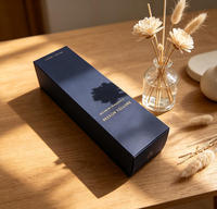 Boîte Cadeau Luxe Personnalisée pour Diffuseur de Roseaux Écologique, Revêtement UV, Gaufrage, Conception Pliable, Logo Doré, Carton Gris Robuste