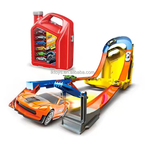 LK Toys Nouvel article Voiture de course à éjection 2 en 1 avec 6 voitures moulées sous pression Conception de réservoir de carburant - Product Image 1