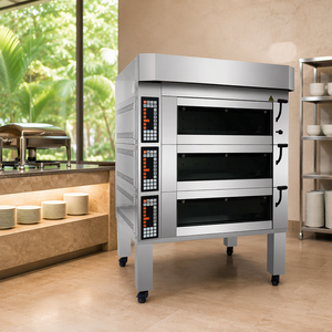 Horno de Convección de 32 kW, Horno Comercial para Panadería con 4 Niveles y 12 Bandejas para Producción de Pan de Alta Capacidad - Product Image 2