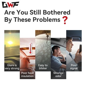 Gwf 2ply không có keo dư lượng chống UV kính chắn gió năng lượng mặt trời cửa sổ phim Nano gốm chịu nhiệt cửa sổ xe <span class=keywords><strong>Tint</strong></span> phim cho cửa sổ xe - Product Image 2