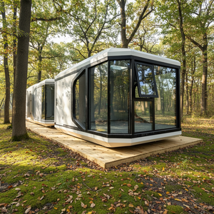 Cabaña Prefabricada Pequeña Totalmente Desmontable, Cabaña Moderna para Acampar, Mini Cabaña Prefabricada de Instalación Rápida, Habitación Tipo Cabaña - Product Image 1