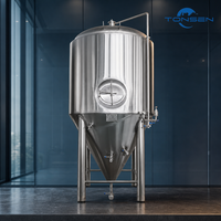 Fermenteur de bière isobare à double enveloppe conique 100L 100000L en acier inoxydable 304