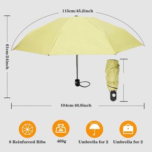 Custom logo Fold <b>Umbrella</b> Automatic Open Rainproof <b>Windproof</b> Lock Handle <b>Umbrella</b> Travel Portable <b>Umbrella</b> for the Rain - Product Image 2