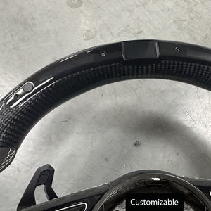 Volante <span class=keywords><strong>de</strong></span> Fibra <span class=keywords><strong>de</strong></span> Carbono con Pantalla LED para Audi S6/S7/A4/B8/B9/A5/A6/A7/C7/Q3/Q5/A3/S3/S8/R8, Accesorio <span class=keywords><strong>de</strong></span> Coche <span class=keywords><strong>de</strong></span> Gran Venta - Product Image 4