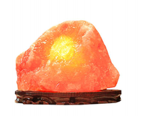 Lampe en sel rose de l'Himalaya naturel, lampe en sel cristallin sculptée à la main, décoration d'intérieur, veilleuse